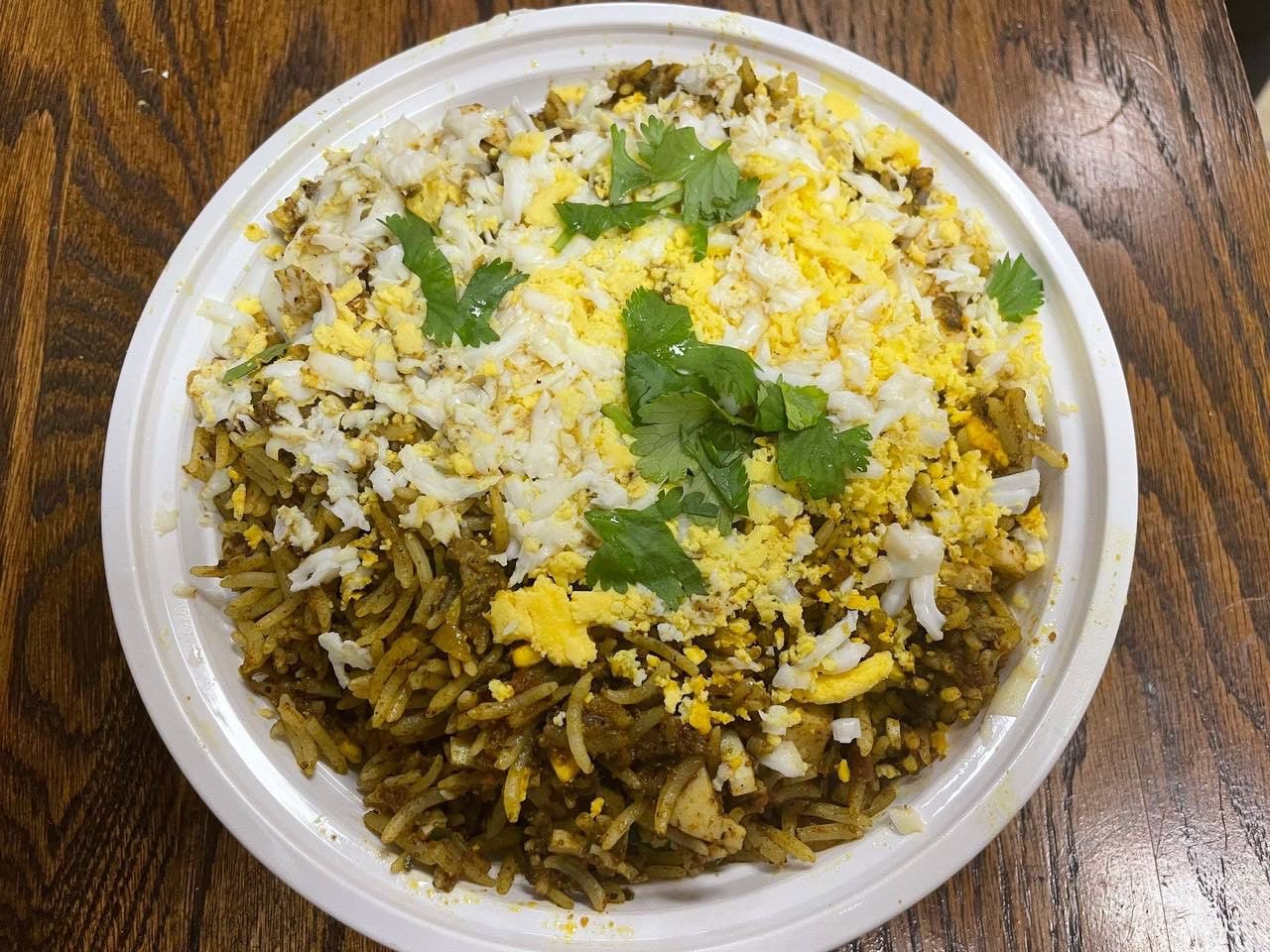 Boiled egg Pulav -Eggolicious Indian restaurant