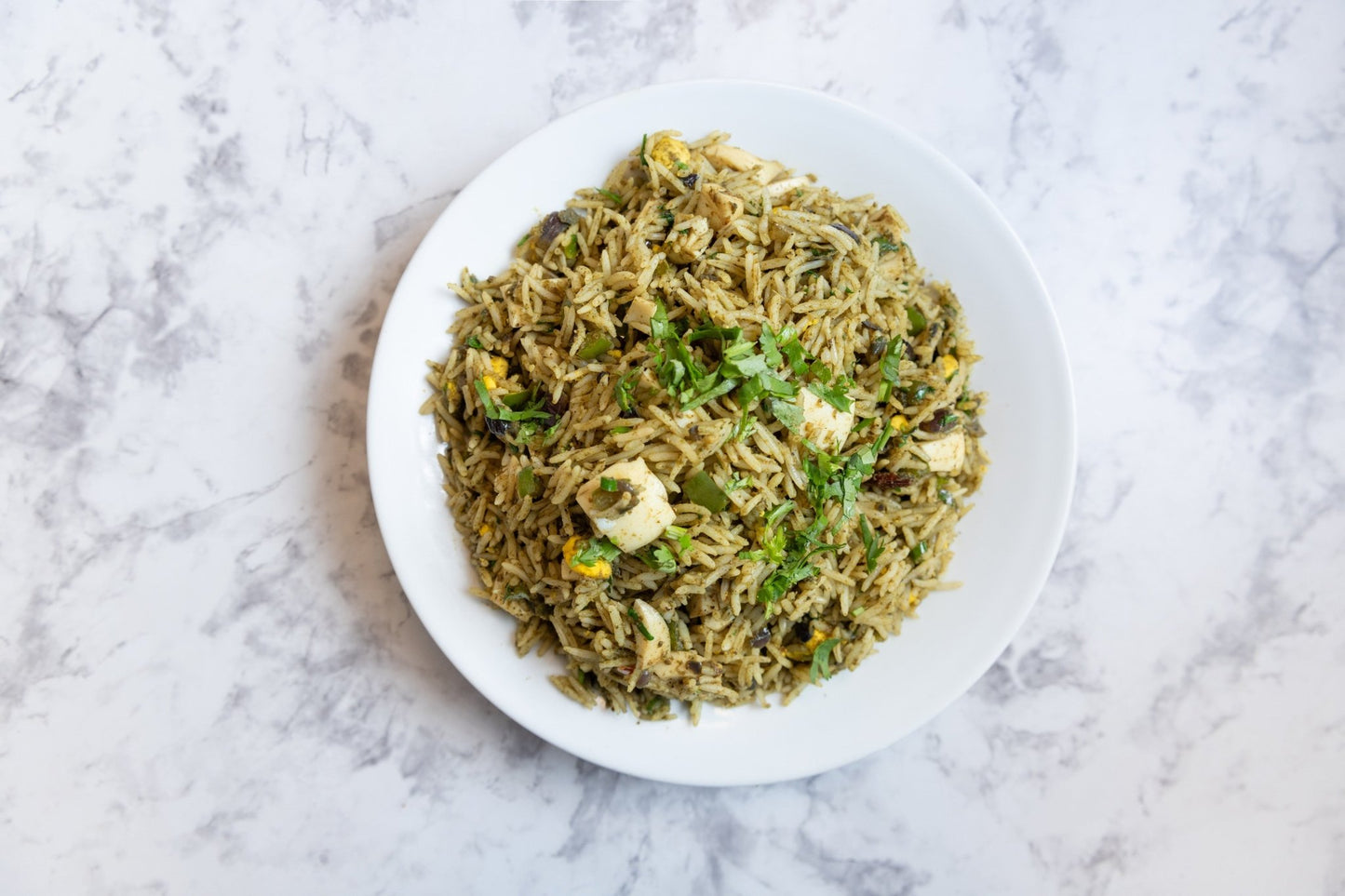 Green Egg Pulav -Eggolicious Indian restaurant